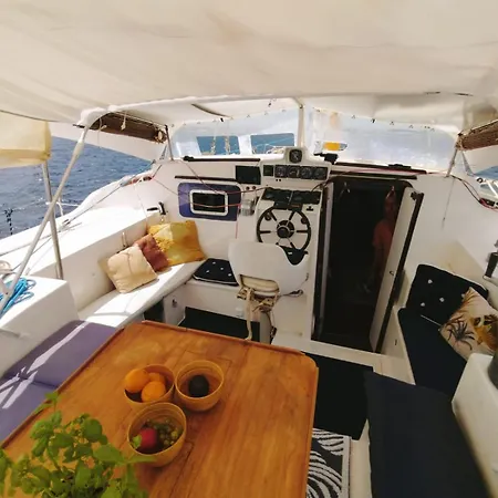 Vivez Une Experience Insolite Sur Notre Grand Catamaran De 12m Au Mouillage En Face De 马瑟伊兰